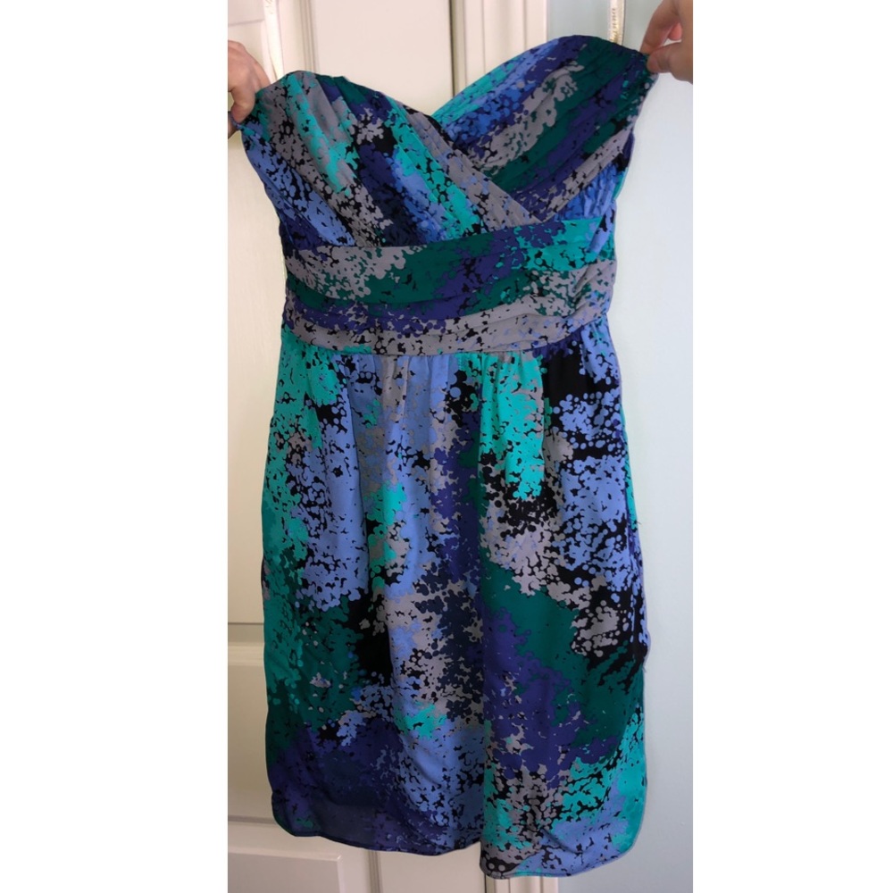 Shoshanna Strapless Multicolor Dress